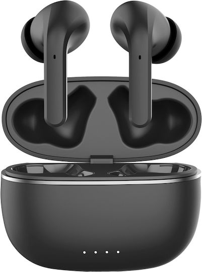 Forever TWE-210 In-ear Bluetooth Handsfree Ακουστικά με Θήκη Φόρτισης Μαύρα