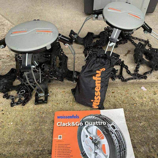 Weissenfels Clack & Go Quatro M90 F40 Χιονοαλυσίδες Τύπου Αράχνης Πάχους 9mm Επιβατικού Αυτοκινήτου 2τμχ