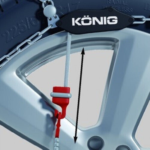 Konig XG-12 Pro 230 Anti-slip Chains Thickness 12mm 4x4 Car 2pcs