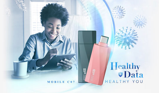 Silicon Power Mobile C07 128GB USB 3.2 Stick with connection USB-C Blue