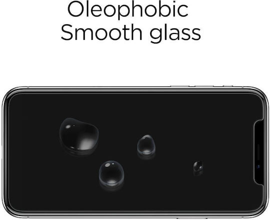 Spigen GLAS.TR Slim 2.5D Full Face Tempered Glass (iPhone 14 Pro)