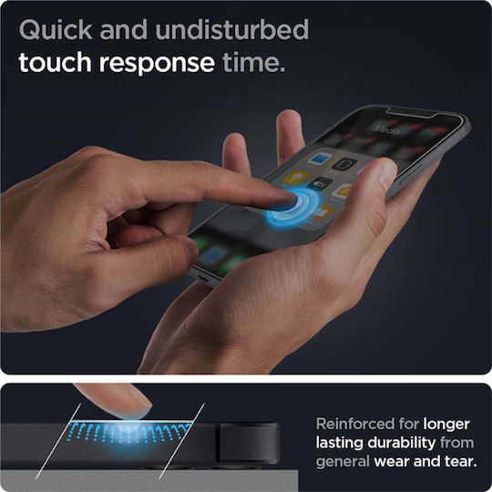 Spigen EZ Fit GLAS.tR Privacy Tempered Glass 2buc (iPhone 12 / 12 Pro)