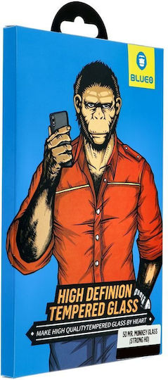 Mr.monkey 5D 0.26mm Full Glue Full Face Tempered Glass Μαύρο (iPhone 14 Pro)