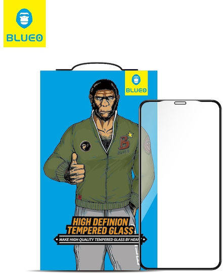 Mr.monkey 5D 0.26mm Full Glue Full Face Tempered Glass Black (iPhone 14 Pro Max)