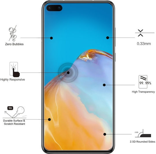 Eiger 2.5D Gehärtetes Glas (Huawei P40) EGSP00597
