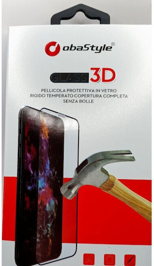 ObaStyle 3D Full Face Tempered Glass Black (Redmi Note 8)
