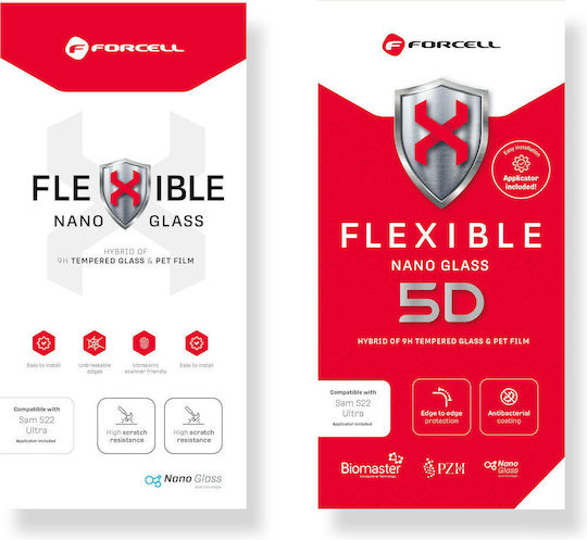 Forcell Flexible Nano 5D Tempered Glass Black (iPhone 12 / 12 Pro)