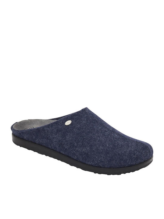 Elio Winterliche Herrenhausschuhe Blau