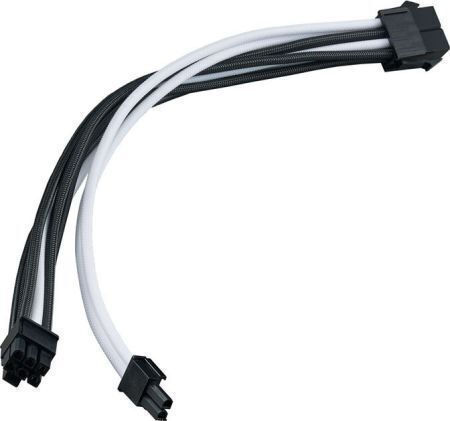 Silverstone 8-Pin EPS - 4 Pin EPS Cable 0.3m Μαύρο SST-PP07E-PCIBW