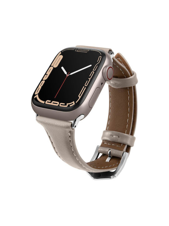 Spigen Cyrill Kajuk Λουράκι Δερμάτινο Cream (Apple Watch 38/40/41mm)