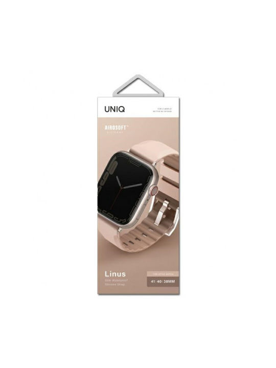 Uniq Linus Armband Silikon Rosa (Apple Watch 38/40/41/42mm) UNIQ-41MM-LINUSPNK