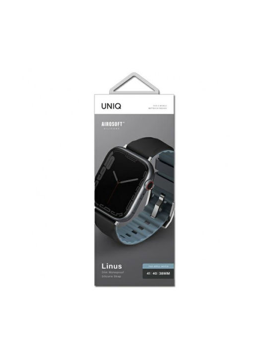 Uniq Linus Λουράκι Σιλικόνης Μαύρο (Apple Watch 38/40/41mm)