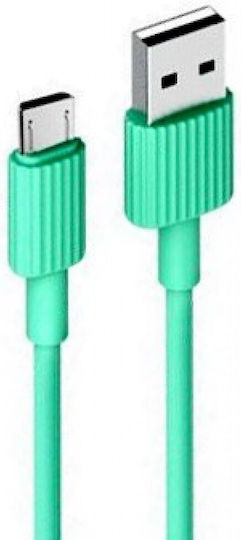 XO NB156 Редовна USB 2.0 до микро USB кабел Зелен 1м (16.005.0104) 1бр