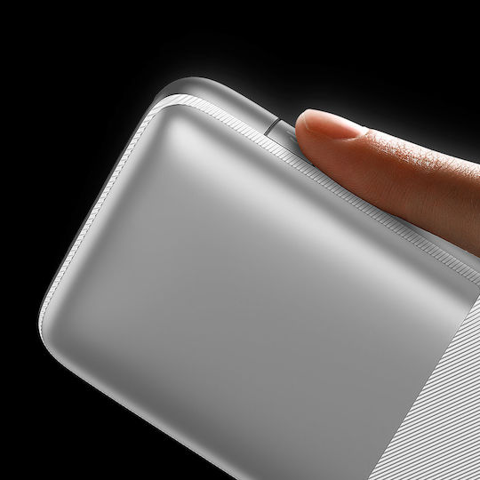Baseus Bipow Pro Power Bank 10000mAh 20W με 2 Θύρες USB-A και Θύρα USB-C Λευκό