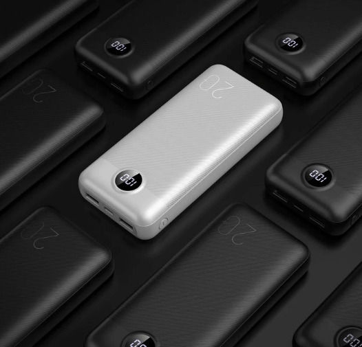Veger L20S Power Bank 20000mAh 20W with 2 USB-A Ports and USB-C Port Power Delivery / Quick Charge 3.0 White