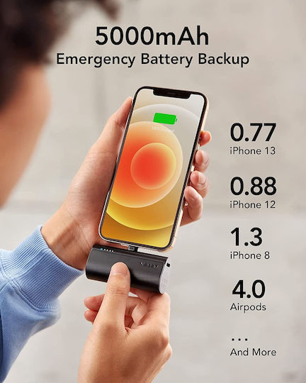 Veger V0556P Power Bank 5000mAh 20W Power Delivery Μαύρο