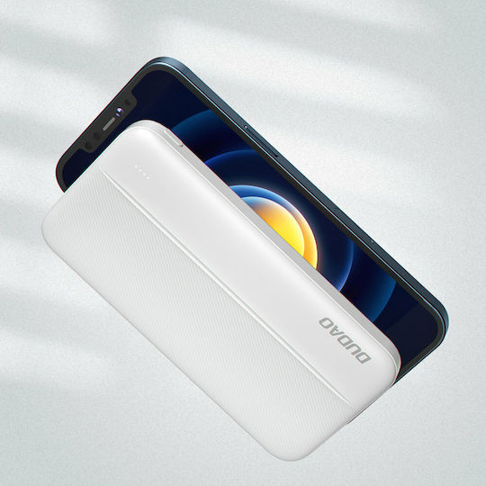 Dudao K4S Power Bank 10000mAh με 2 Θύρες USB-A Λευκό