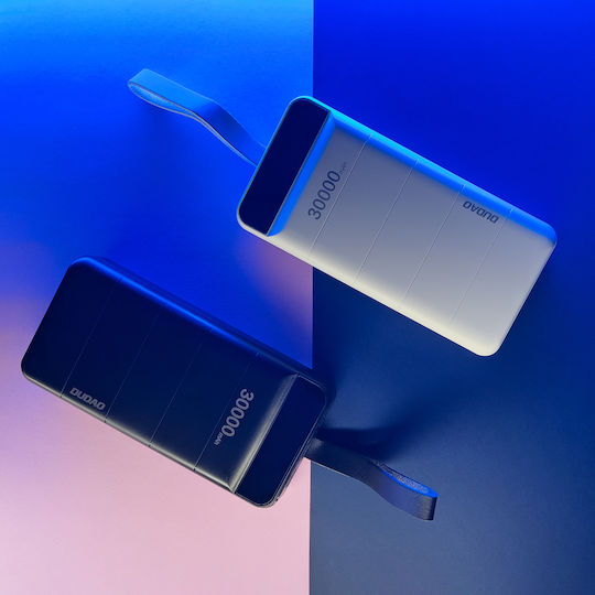 Dudao K8+s Power Bank 30000mAh cu 3 Porturi USB-A Negru