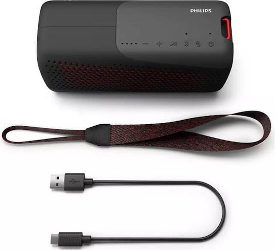 Philips TAS4807B Waterproof Bluetooth Speaker 10W with Battery Life up to 12 hours Black