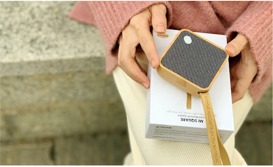 Gingko MI Square Pocket Bluetooth високоговорител 3W с живот на батерията до 6 часа Бежов