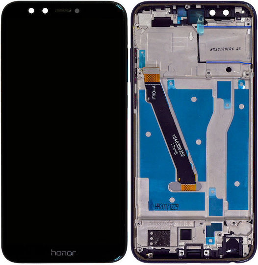 Екран със Сензорен Механизъм и Рамка за Honor 9 Lite (Черен)