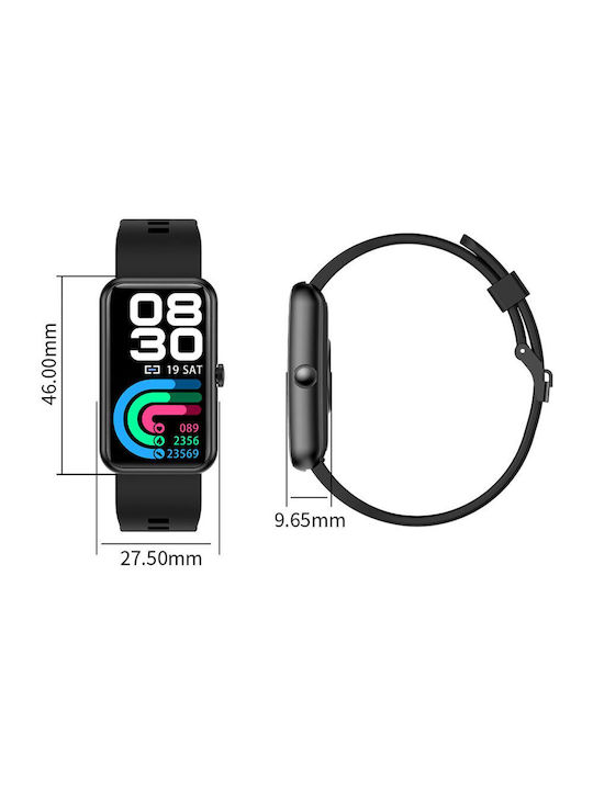 L16 Activity Tracker with Heart Rate Monitor Black