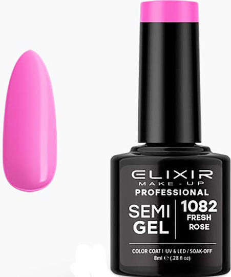 Elixir Semι Gel Ημιμόνιμο Βερνίκι Νυχιών 1082 Fresh Rose 8ml