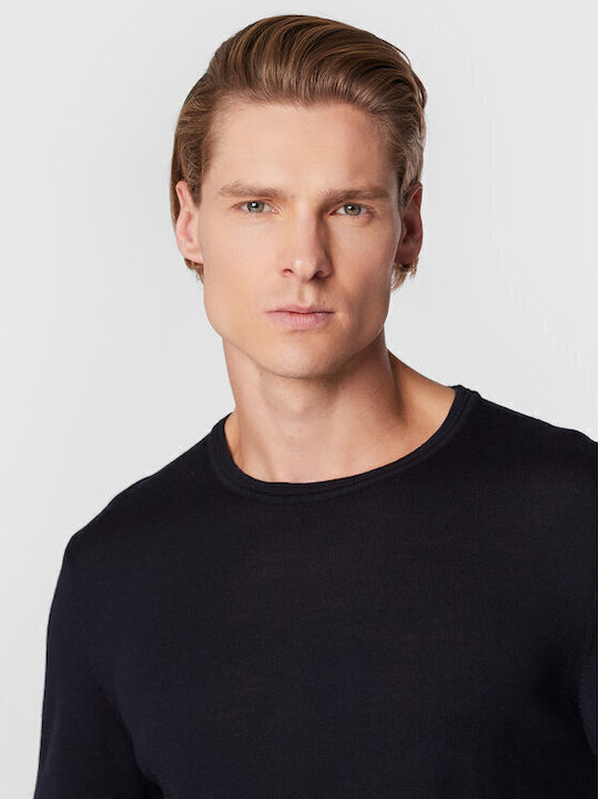 Denny Long Sleeve Sweater Navy Blue