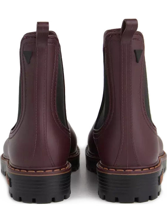 Gaudi Women's Short Wellies Burgundy