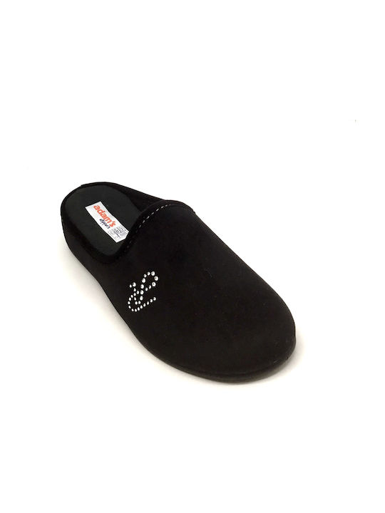 Adam's Shoes Women's Slipper In Black Colour