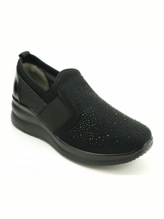 Level Anatomic Ανατομικά Γυναικεία Slip-On Μαύρα