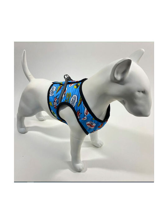 WauDog Dog Harness Vest Justice League Blue 32-35cm 31-567