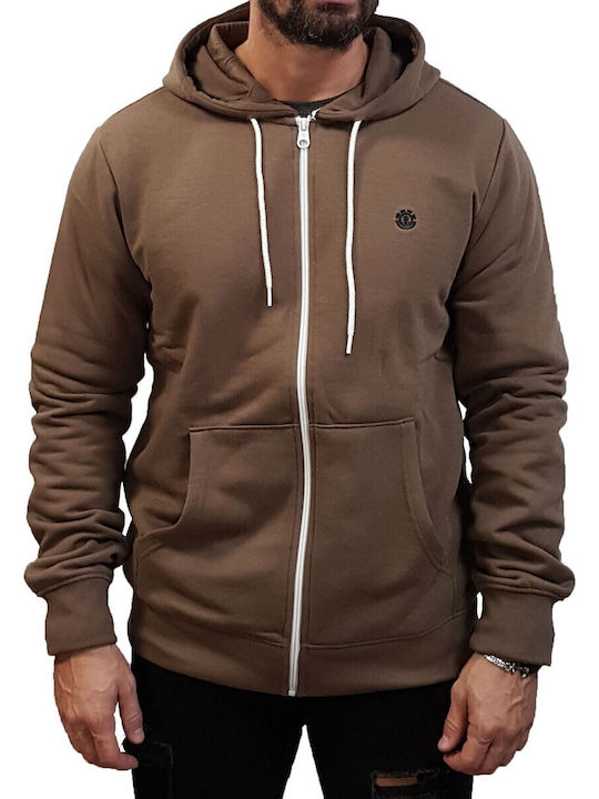 Cornell Classic Men's Sweatshirt with Hood Chocolate