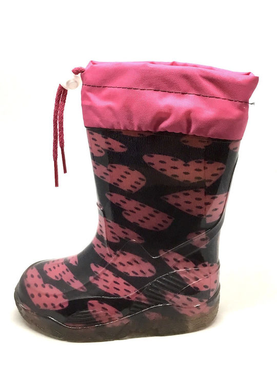 Adam's Shoes Kids Wellies Fuchsia