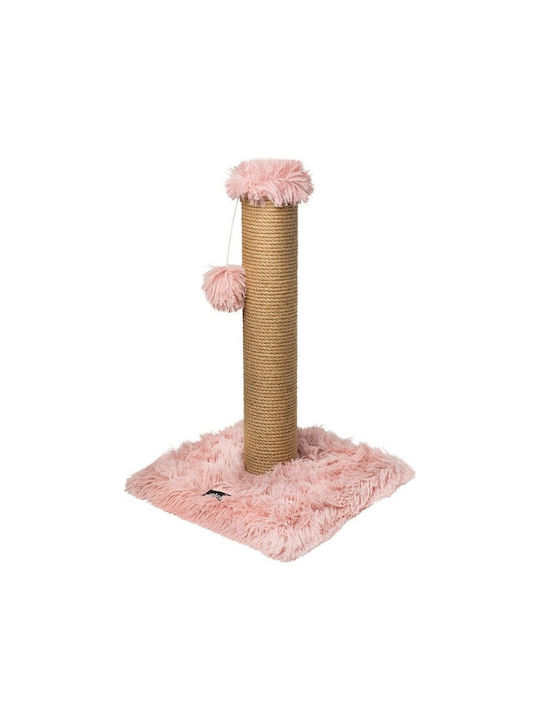 Gloriapets Misuri Cat Scratching Post Pole In Pink Colour 39x39x80 cm