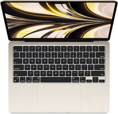 Apple MacBook Air 13.6" (2022) Retina Display (Apple M2-8-core/16GB/256GB SSD) Starlight (Tastatură US)