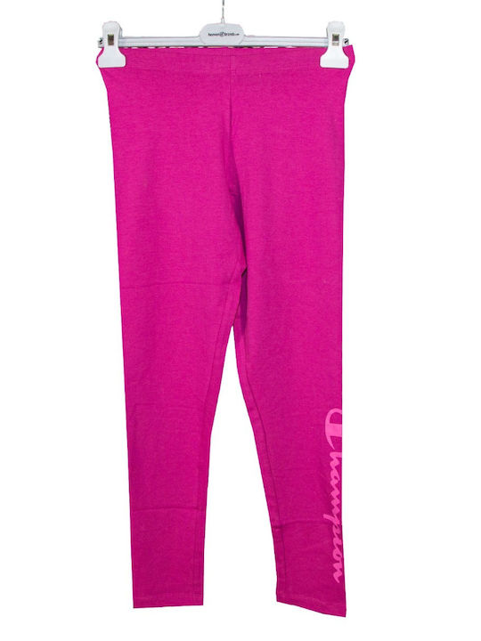 Champion Kinder Leggings Lang Fuchsie