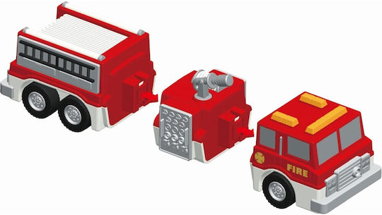 Popular PlayThings Μαγνητικό Παιχνίδι Κατασκευών Mix or Match Fire Trucks για Παιδιά 3+ Ετών