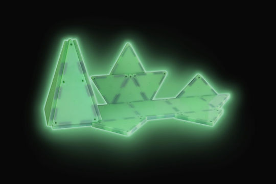 Magna-Tiles Μαγνητικό Παιχνίδι Κατασκευών Solid Glow για Παιδιά 3+ Ετών