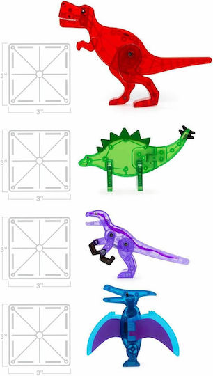 Magna-Tiles Magnetic Construction Toy Dino World for Children 3+ years+ Years