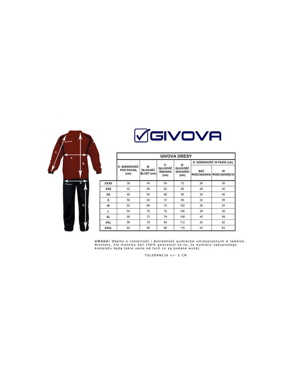 Givova Tuta Visa Luxury Gold Hombre Chándal TR018L-1020