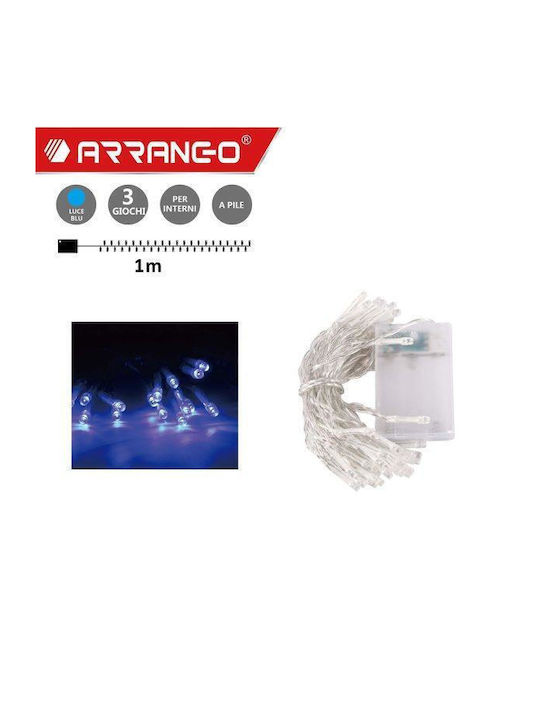 10 Lights LED 1m. Blue in String 1pcs
