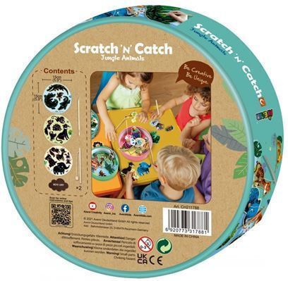Avenir Malerei Scratch 'N' Catch Jungle Animals für Kinder 3+ Jahre alt+ Jahre