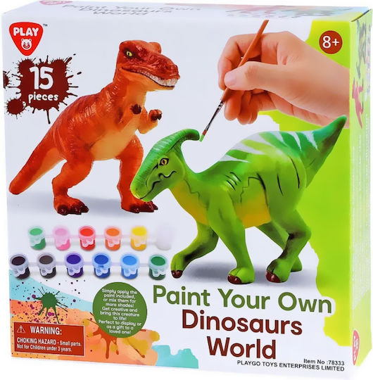 Playgo Ζωγραφική Paint Your Own Dinosaurs World για Παιδιά 8+ Ετών 2τμχ
