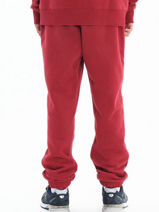 Emerson Men's Fleece Sweatpants with Rubber Red