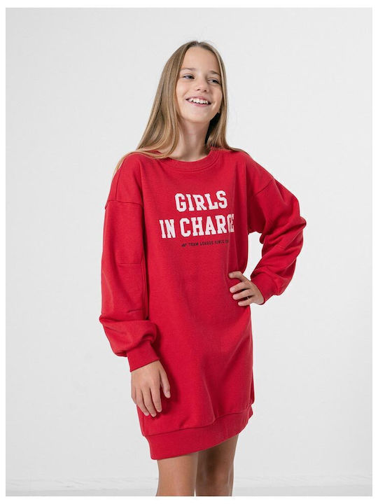 Kinderkleid Mädchenkleider Langärmelig Rot