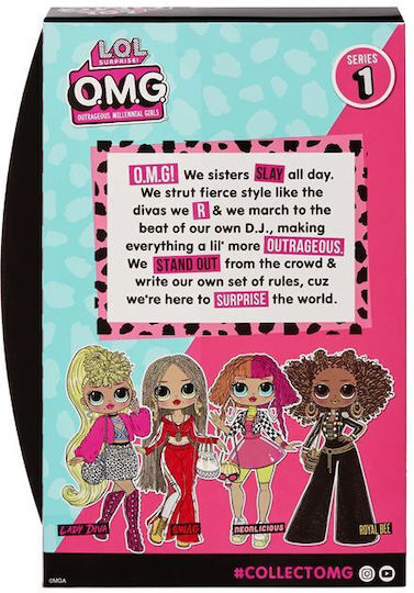 MGA Entertainment OMG Lady Diva Doll for 3+ years+ Years 23cm