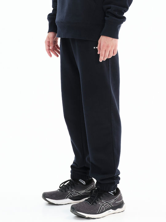 Sweatpants with Elastic Navy Blue