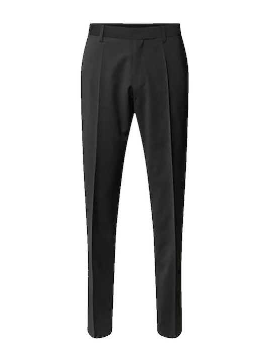 H Genius Παντελόνι Chino Ελαστικό σε Slim Εφαρμογή Μαύρο