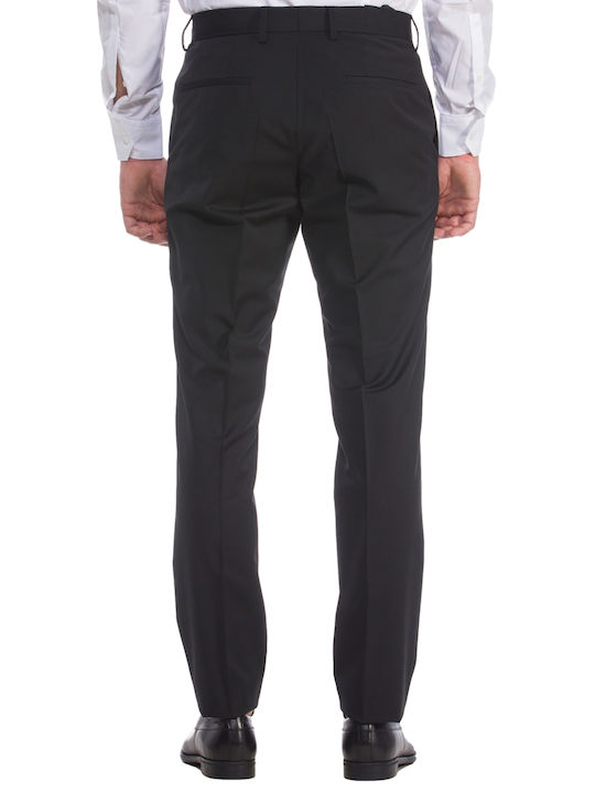 H Genius Παντελόνι Chino Ελαστικό σε Slim Εφαρμογή Μαύρο